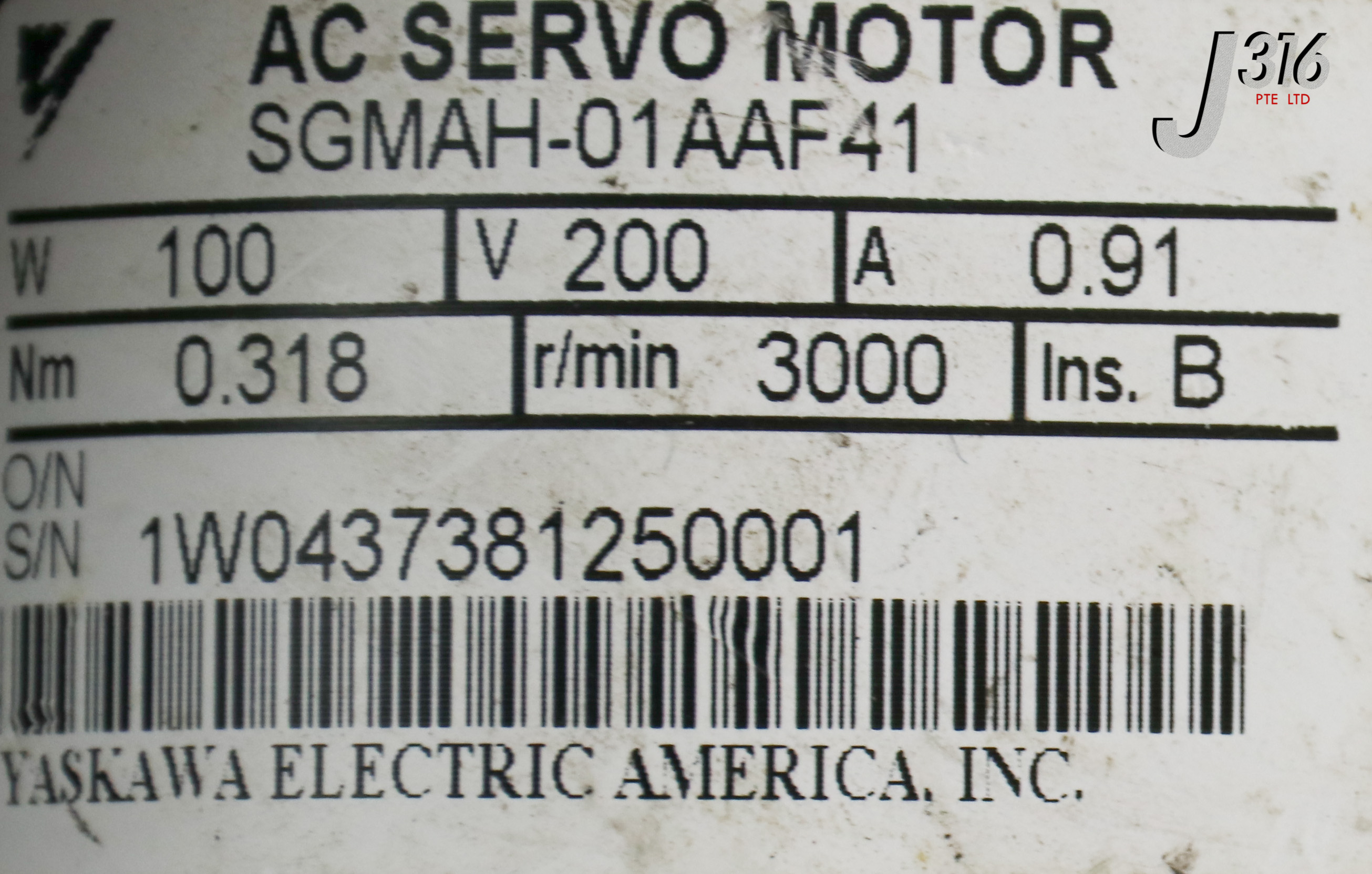 22058 APPLIED MATERIALS MTR ASSY SGMAH-01AAF41 0190-77526 0190